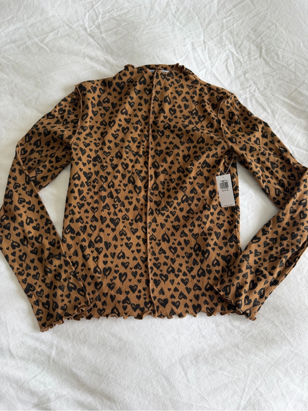 Girls Leopard Top